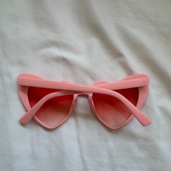 NWT Heart-Shaped Retro Sunglasses, Bachelorette - Wedding, Women's, Pink OSFA - Picture 9 of 13